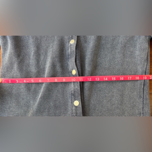 PBJ Blues Snap Tunic Cardigan- Denim Indigo - Picture 6 of 9